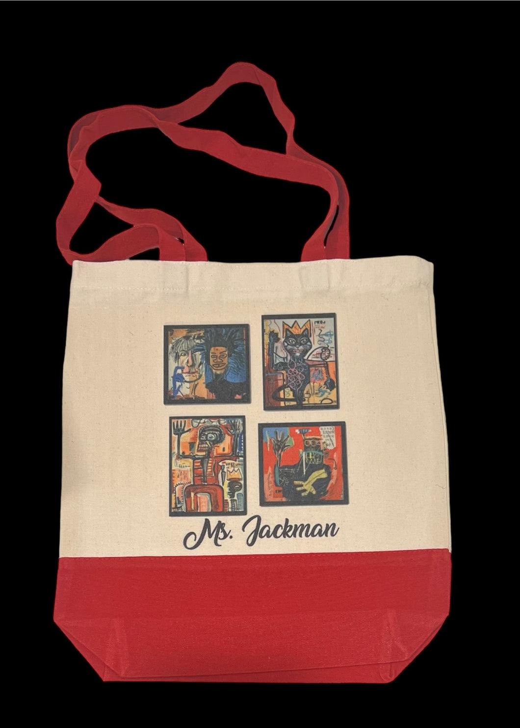 Basquiat personalized tote bag