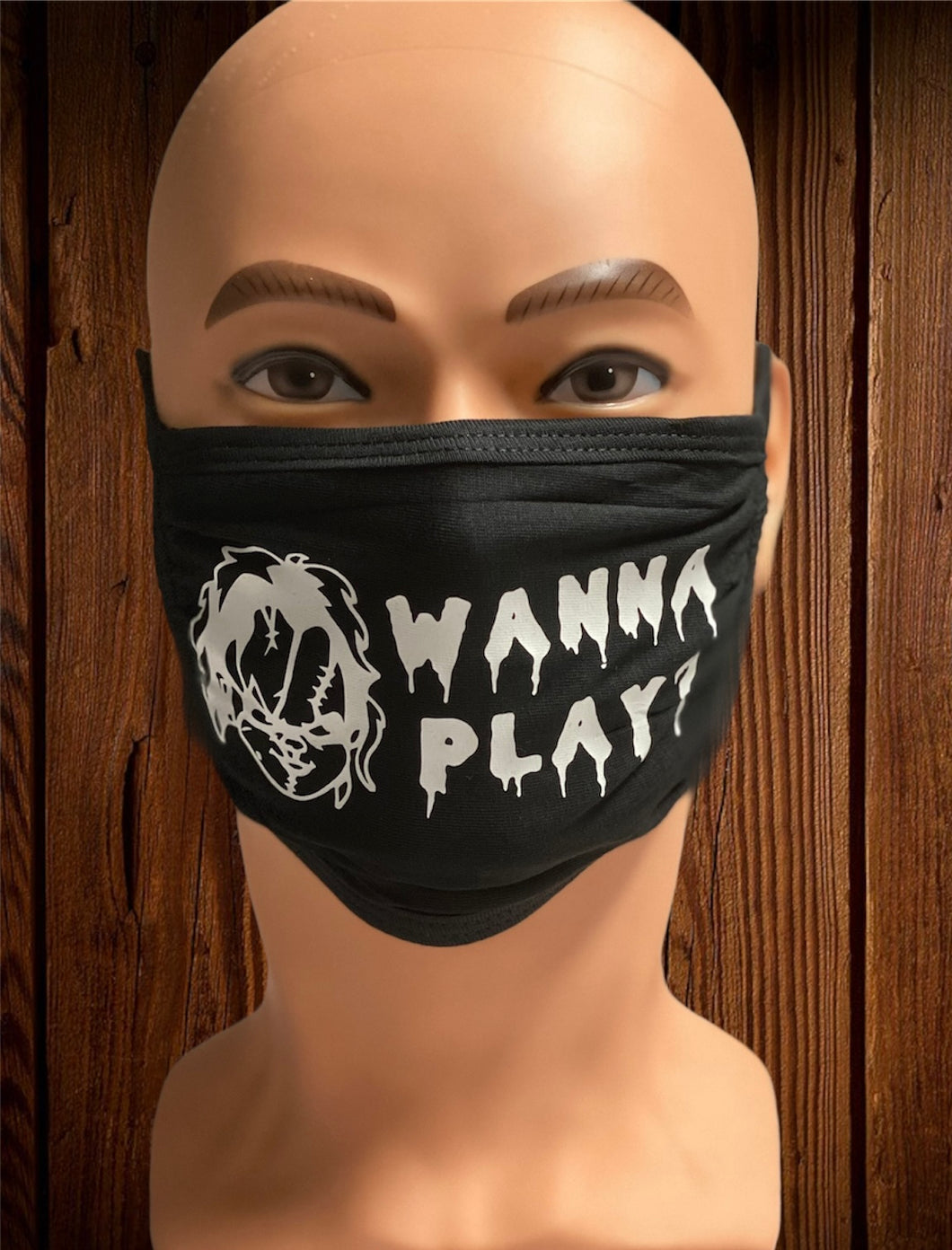 Wanna play - Chucky face Mask